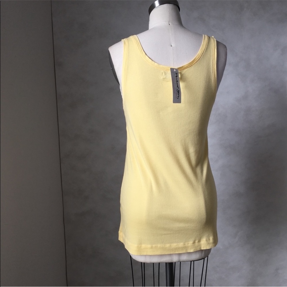 🇺🇸 MICHAEL STARS RIB SCOOP TANK TOP e470,472-6 - Picture 4 of 8